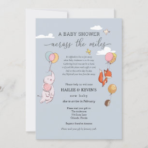 Invitación Baby Shower a través de las millas
