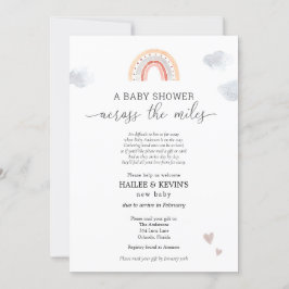 Invitación Baby Shower a través de las millas