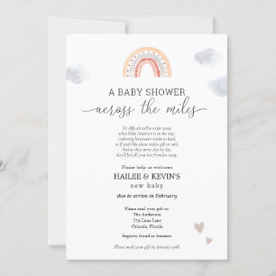 Invitación Baby Shower a través de las millas