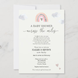 Invitación Baby Shower a través de las millas