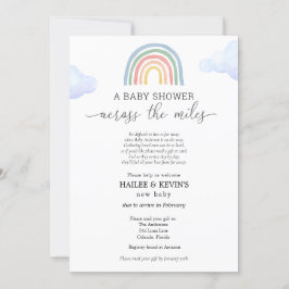 Invitación Baby Shower a través de las millas