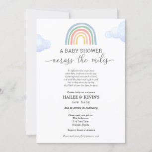 Invitación Baby Shower a través de las millas