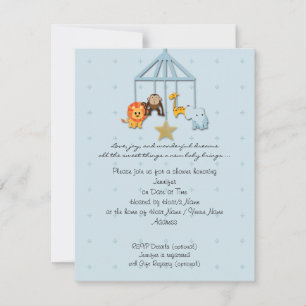 Invitación Baby Shower a través del móvil de Blue 