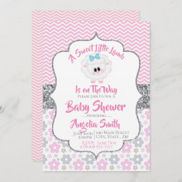 Invitación Baby Shower a un dulce cordero