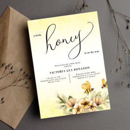 Invitación Baby Shower a una pequeña abeja