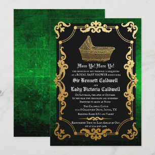 Invitación Baby Shower al Gótico de renacimiento m