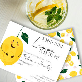 Invitación Baby Shower al limón preñado