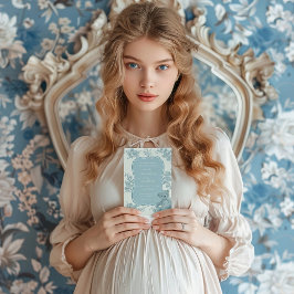 Invitación Baby Shower al oso toile y al conejo fr