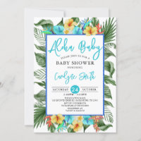 Baby Shower Aloha Hawaiano Tropical Boy