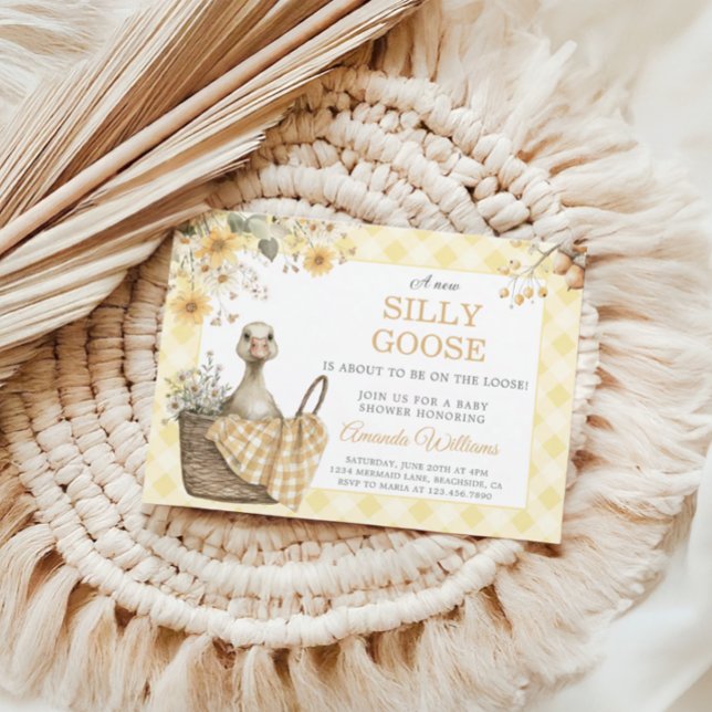 Invitación Baby Shower amarilla y alegre (Subido por el creador)