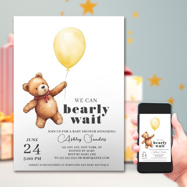 Invitación Baby Shower amarillo ojal (Subido por el creador)