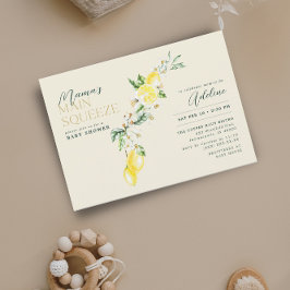 Invitación Baby Shower amarillo pálido del principal apretón 