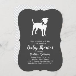 Invitación Baby Shower American Staffordshire Terrier Dog