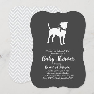 Invitación Baby Shower American Staffordshire Terrier Dog