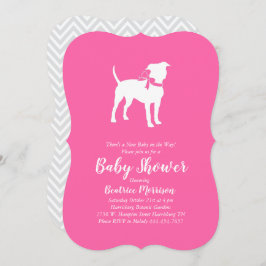 Invitación Baby Shower American Staffordshire Terrier Dog