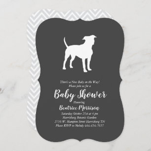 Invitación Baby Shower American Staffordshire Terrier Dog