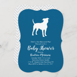 Invitación Baby Shower American Staffordshire Terrier Dog