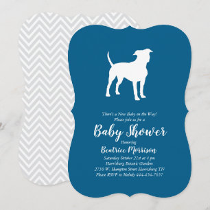Invitación Baby Shower American Staffordshire Terrier Dog