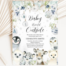 Baby Shower Animales Árticos de Invierno