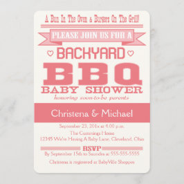 Invitación Baby Shower BBBQ Bink Baby
