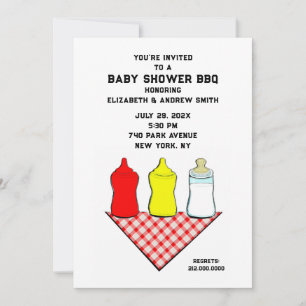Invitación Baby Shower BBQ