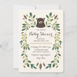Invitación Baby Shower Bear Cub