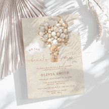 Baby Shower Bearly Wait Neutral Bear Bear Balloon