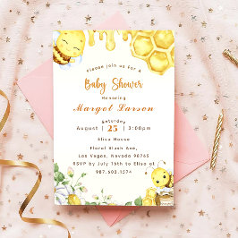 Invitación Baby Shower Bee Baby Shower