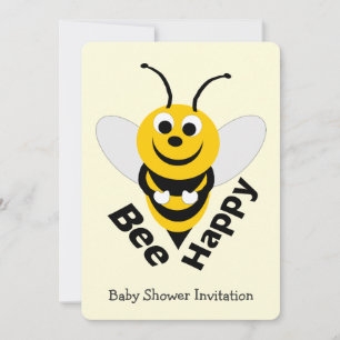 Invitación Baby Shower Bee Design