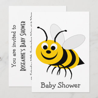 Invitación Baby Shower Bee Design