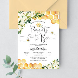 Invitación Baby Shower Bee Parents to Bee Couples