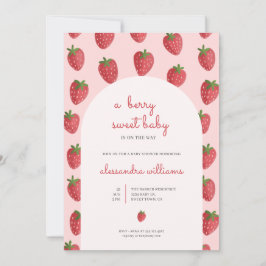 Invitación Baby Shower Berry Sweet Baby