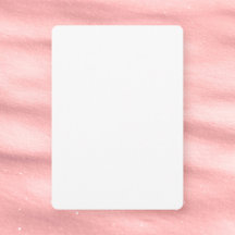 Baby Shower blanco de 5" x 7" semibrillante redond