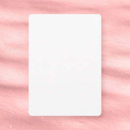 Invitación Baby Shower blanco de 5" x 7" semibrillante redond