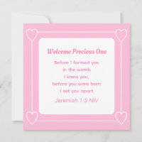 Baby Shower blanco rosa claro y sencillo