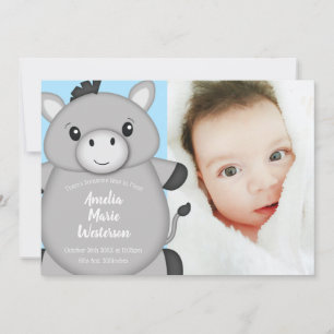Invitación Baby Shower Blue de Donkey