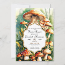 Baby Shower Boho Magical Mushroom