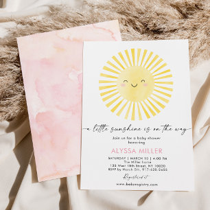 Invitación Baby Shower Boho Sunshine moderno