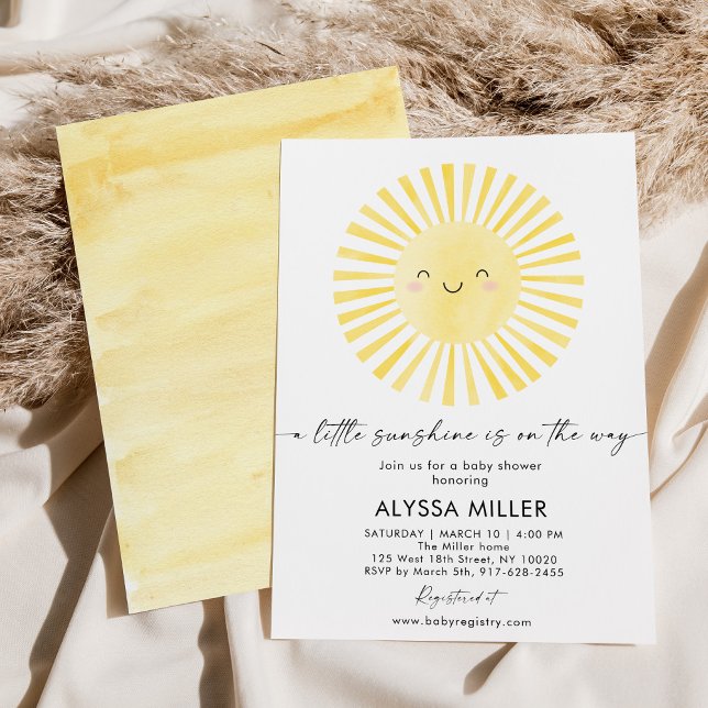 Invitación Baby Shower Boho Sunshine moderno (Subido por el creador)