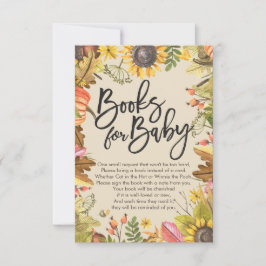 Invitación Baby Shower Books for Baby / Bring a book Request