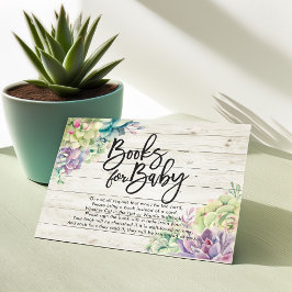Invitación Baby Shower Books for Baby / Bring a book Request