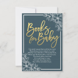 Invitación Baby Shower Books for Baby / Bring a book Request