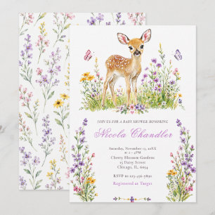 Invitación Baby Shower Bosque Cierva