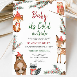 Invitación Baby Shower Bosque Invernal