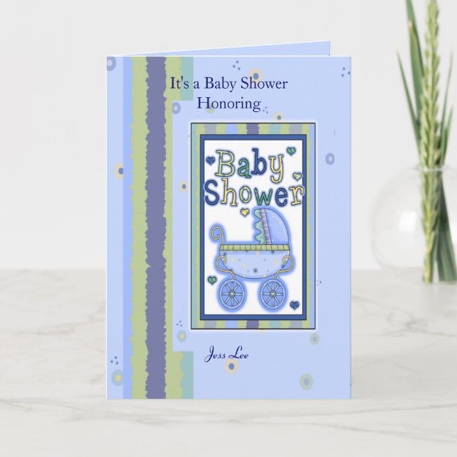 Invitación Baby Shower Boy (Anverso)