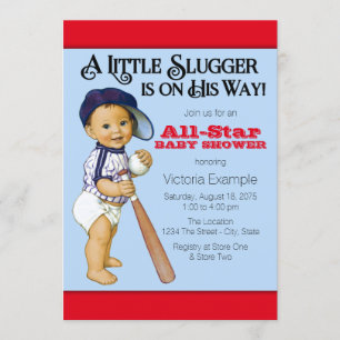 Invitación Baby Shower Boys Baseball