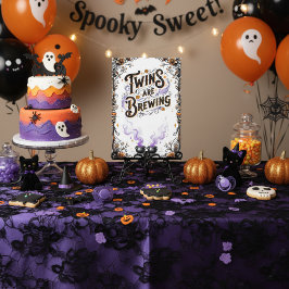 Invitación Baby Shower Bruja de Halloween - Se están preparan