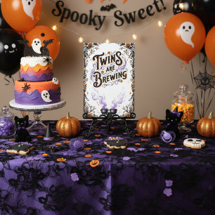 Invitación Baby Shower Bruja de Halloween - Se están preparan