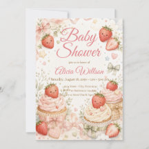 Baby Shower Caprichoso de Fresa