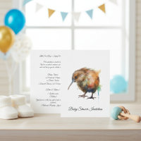 Baby Shower Caprichoso de Pájaro Kiwi | Sweet Pipi